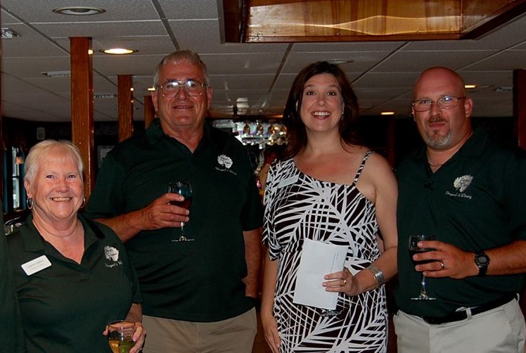 Layton's Chance Winery & Vineyard. (from left to right) Laura Layton, Joe Layton, Jennifer Layton, William Layton